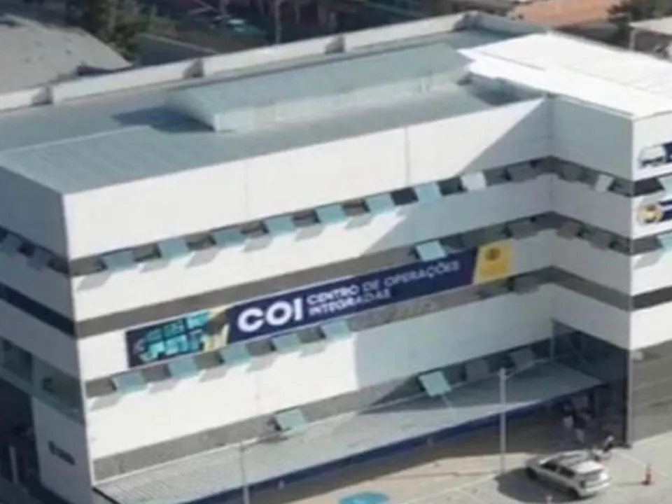Centro de Operações Integradas de Itapevi, vista aérea do edifício concluído